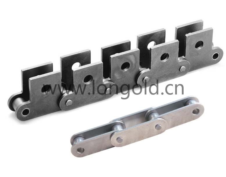 每2節帶SK1、SK2附件不銹鋼雙倍節距鏈