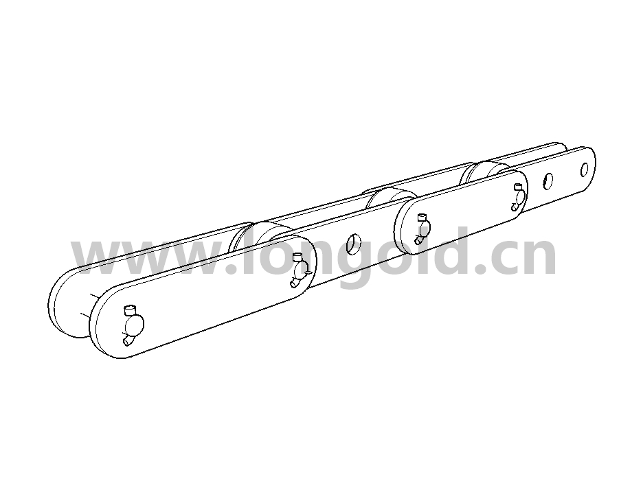 帶中間套筒(CB)附件的大型輸送鏈 帶中間套筒(CB)附件的大型輸送鏈